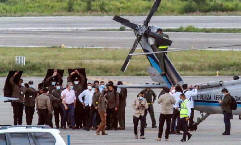 Colombian Presidential Helicopter Attacked